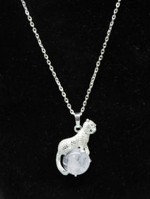 GENUINE STONE PENDANT ON CHAIN NECKLACE ROCK STONE LAPIDARY SPECIMEN