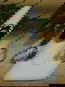 STONE RINGS ROCK STONE LAPIDARY SPECIMEN