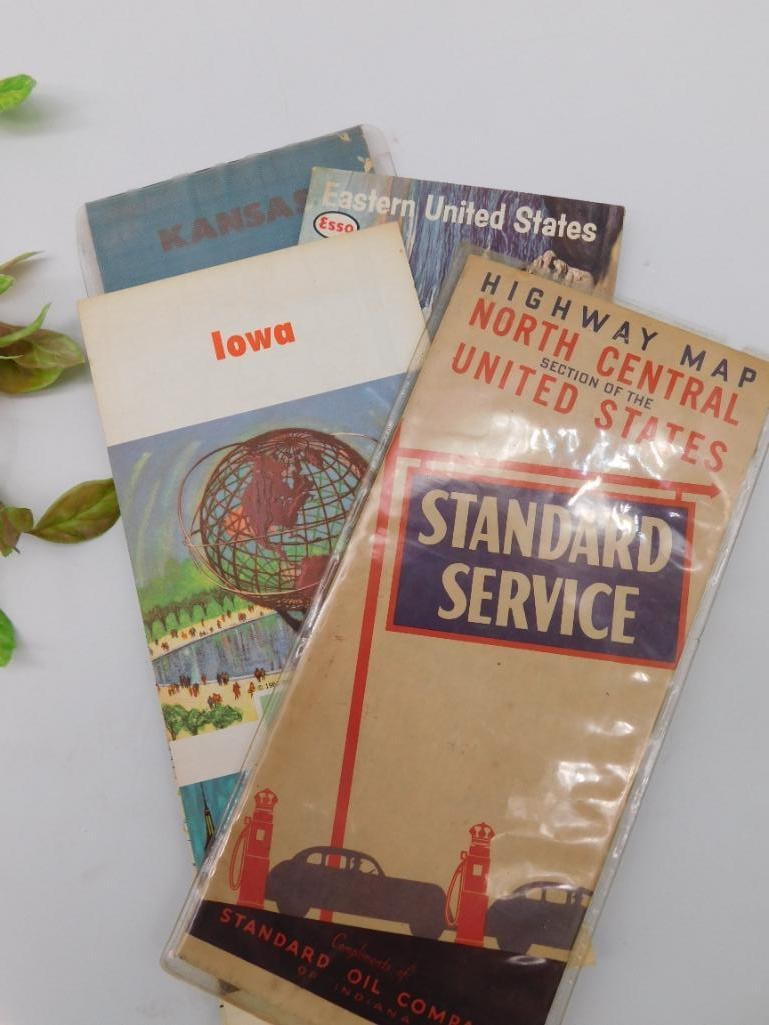 PETROLIANA STATE ROAD MAPS VINTAGE ANTIQUE: PETROLIANA STATE ROAD MAPS VINTAGE ANTIQUE