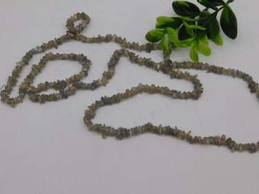 STONE CHIP NECKLACE ROCK STONE LAPIDARY SPECIMEN