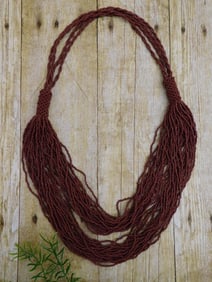 SEED BEAD NECKLACE ROCK STONE LAPIDARY SPECIMEN