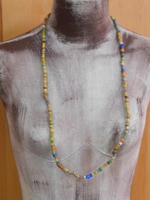 AFRICAN TRADE BEADS ROCK STONE LAPIDARY SPECIMEN