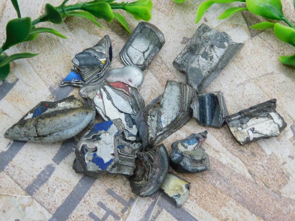 FORDITE MOTOR CITY AGATE ROCK STONE LAPIDARY SPECIMEN: FORDITE MOTOR CITY AGATE ROCK STONE LAPIDARY SPECIMEN