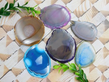 AGATE SLICES ROCK STONE LAPIDARY SPECIMEN