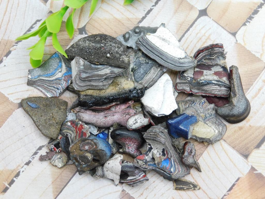 FORDITE MOTOR CITY AGATE ROCK STONE LAPIDARY SPECIMEN: FORDITE MOTOR CITY AGATE ROCK STONE LAPIDARY SPECIMEN