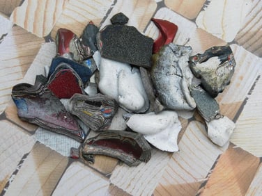 FORDITE MOTOR CITY AGATE ROCK STONE LAPIDARY SPECIMEN