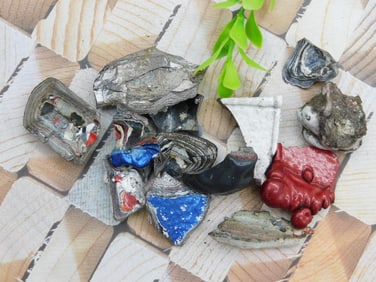 FORDITE MOTOR CITY AGATE ROCK STONE LAPIDARY SPECIMEN