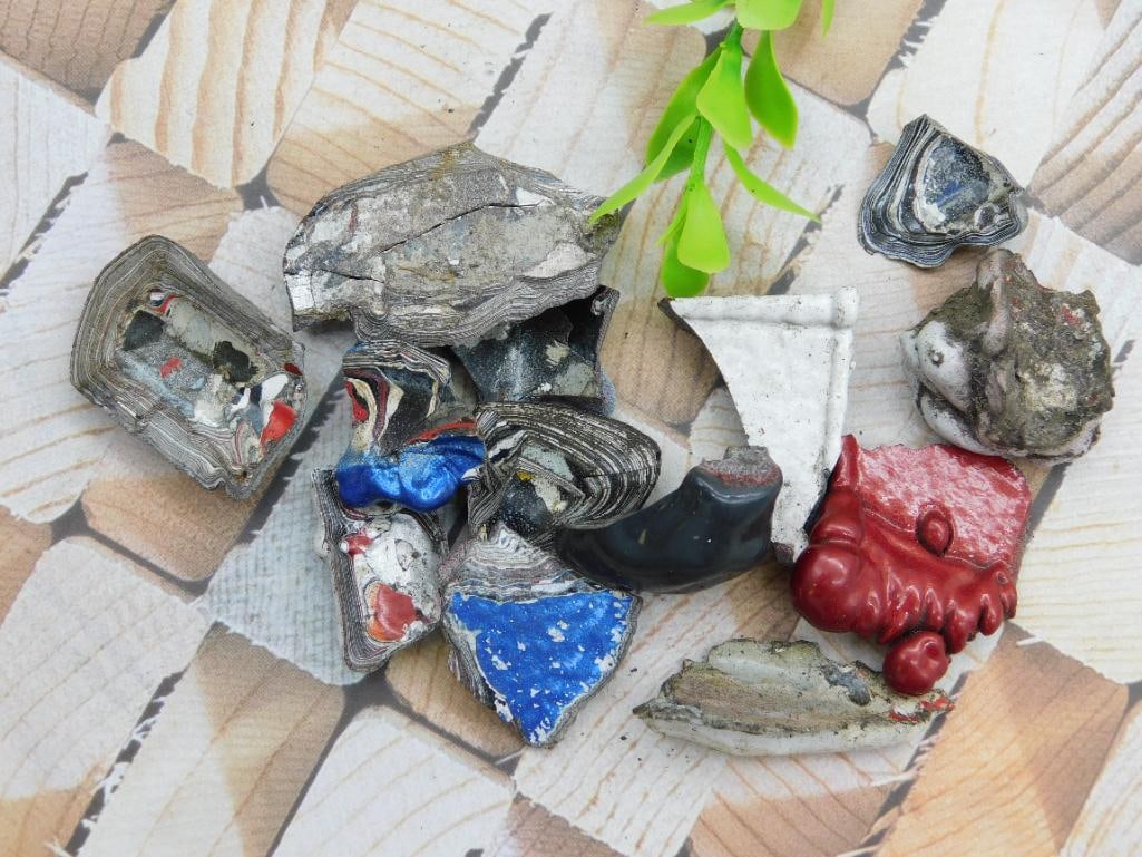 FORDITE MOTOR CITY AGATE ROCK STONE LAPIDARY SPECIMEN: FORDITE MOTOR CITY AGATE ROCK STONE LAPIDARY SPECIMEN