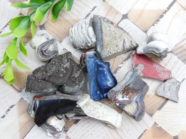 FORDITE MOTOR CITY AGATE ROCK STONE LAPIDARY SPECIMEN