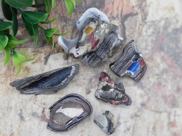 FORDITE MOTOR CITY AGATE ROCK STONE LAPIDARY SPECIMEN