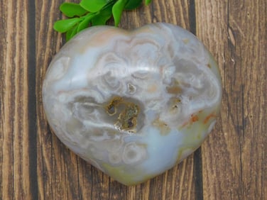 HATMANS FLOWER PETAL AGATE ROCK STONE LAPIDARY SPECIMEN