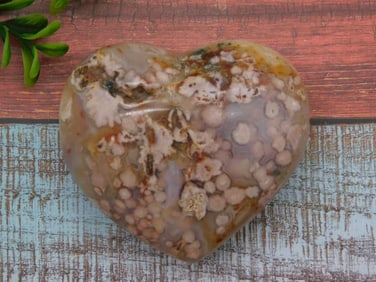 HATMANS FLOWER PETAL AGATE ROCK STONE LAPIDARY SPECIMEN