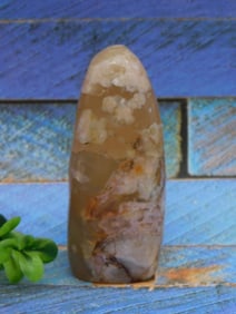 HATMANS FLOWER PETAL AGATE ROCK STONE LAPIDARY SPECIMEN