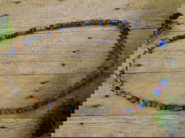 AFRICAN TRADE BEADS ROCK STONE LAPIDARY SPECIMEN