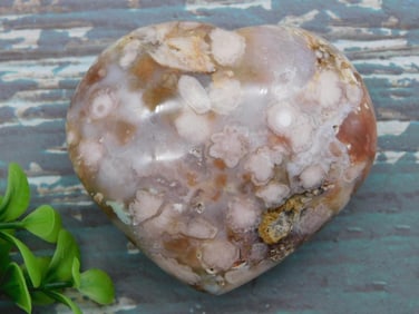 HATMANS FLOWER PETAL AGATE ROCK STONE LAPIDARY SPECIMEN