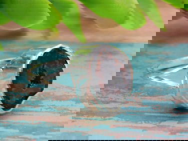 STERLING SILVER GEODE RING SIZE 6 ROCK STONE LAPIDARY SPECIMEN