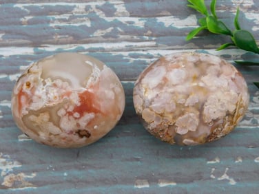 HATMANS FLOWER PETAL AGATE ROCK STONE LAPIDARY SPECIMEN