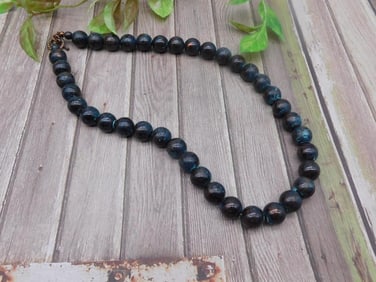 BEADED NECKLACE ROCK STONE LAPIDARY SPECIMEN