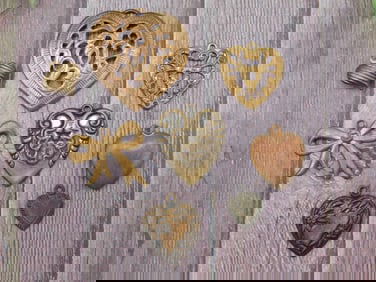 MIXED PENDANT LOT ROCK STONE LAPIDARY SPECIMEN