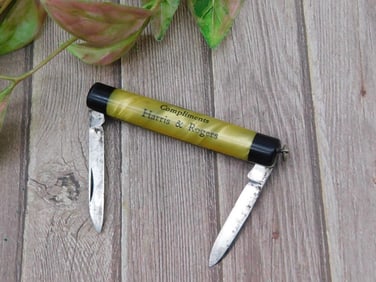 ADVERTISING FOLDING POCKET KNIVES VINTAGE ANTIQUE