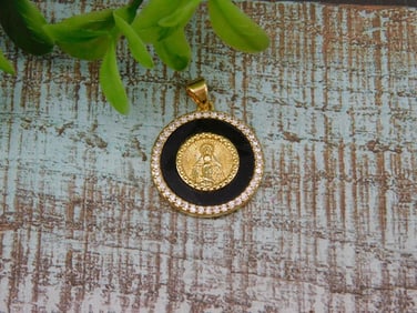 OBSIDIAN PENDANT ROCK STONE LAPIDARY SPECIMEN