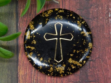 CROSS CABOCHON ROCK STONE LAPIDARY SPECIMEN