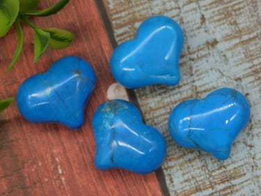 TURQUOISE HEARTS ROCK STONE LAPIDARY SPECIMEN