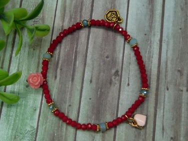 BEADED CHARM BRACELET