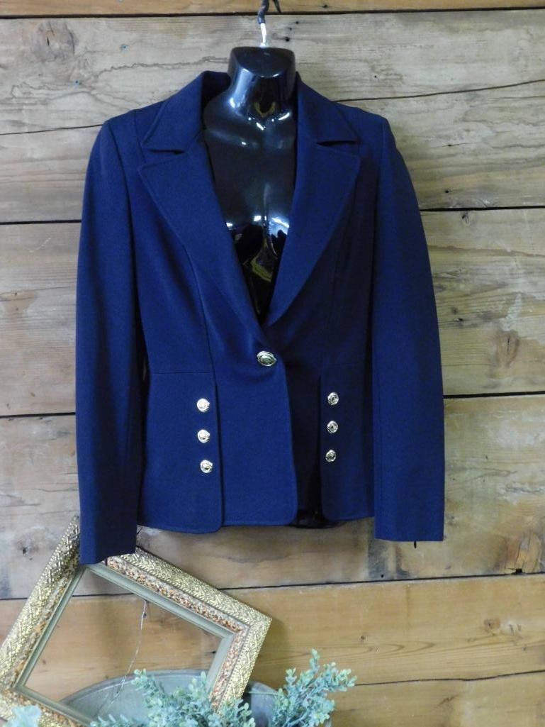 Escada Navy Blazer, Size 38: Escada Navy Blazer, Size 38