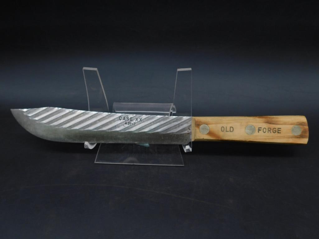 Case XX 431-7 Old Forge Fixed Blade Knife with Sheath: Case XX 431-7 Old Forge Fixed Blade Knife with Sheath
