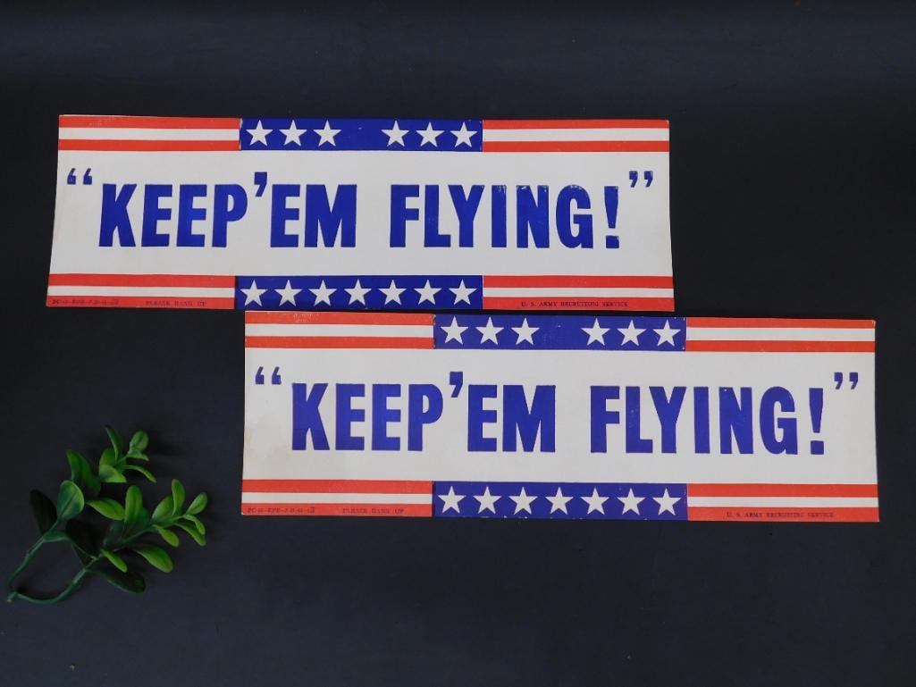Pair of WWII U.S. Army Recruitment Posters: Pair of WWII U.S. Army Recruitment Posters
