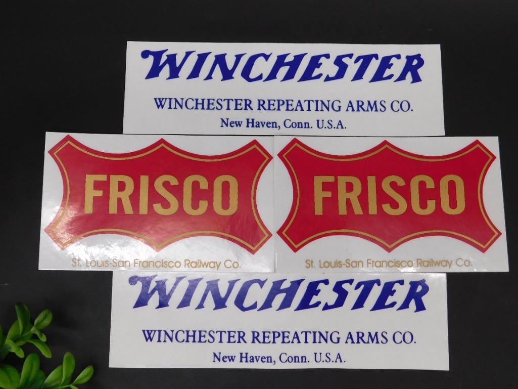 Lot of Winchester and Frisco Decals: Lot of Winchester and Frisco Decals