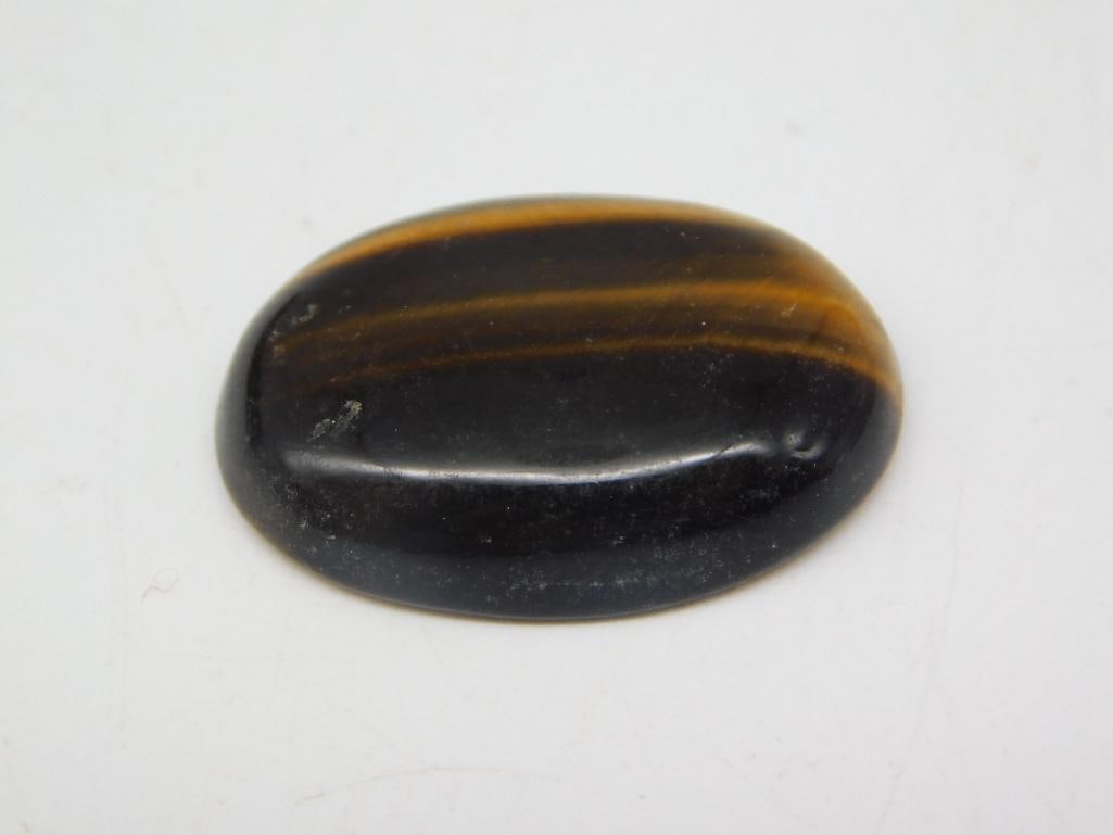 HAWK EYE CABOCHON ROCK STONE LAPIDARY SPECIMEN: HAWK EYE CABOCHON ROCK STONE LAPIDARY SPECIMEN