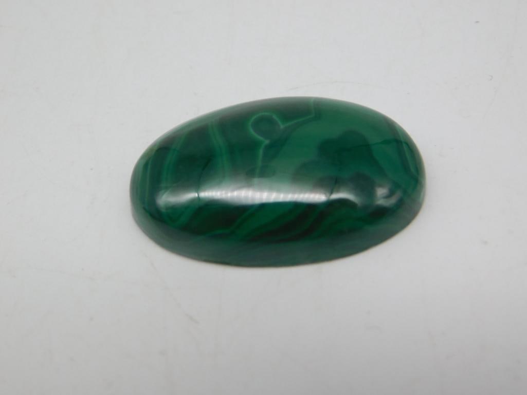 MALACHITE CABOCHON ROCK STONE LAPIDARY SPECIMEN: MALACHITE CABOCHON ROCK STONE LAPIDARY SPECIMEN