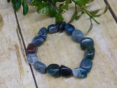 GENUINE STONE BEADED BRACELET ROCK STONE LAPIDARY SPECIMEN