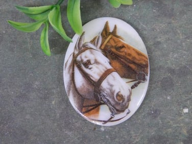 HORSE CABOCHON ROCK STONE LAPIDARY SPECIMEN