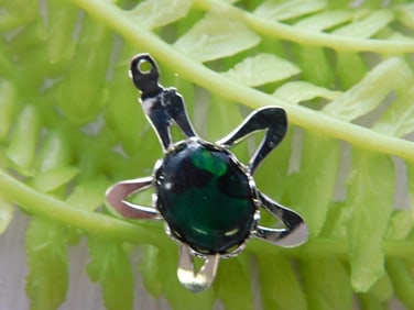 ABALONE STONE STAR PENDANT ROCK STONE LAPIDARY SPECIMEN