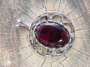 ABALONE STONE PENDANT ROCK STONE LAPIDARY SPECIMEN