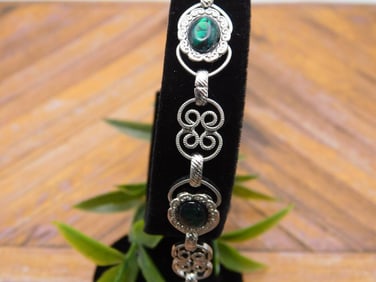 ABALONE STONE BRACELET ROCK STONE LAPIDARY SPECIMEN