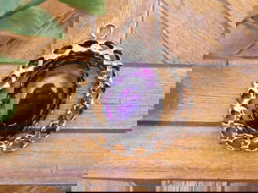 ABALONE STONE PENDANT ROCK STONE LAPIDARY SPECIMEN