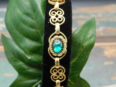 ABALONE STONE BRACELET ROCK STONE LAPIDARY SPECIMEN