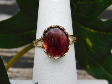 ABALONE STONE ADJUSTABLE RING ROCK STONE LAPIDARY SPECIMEN