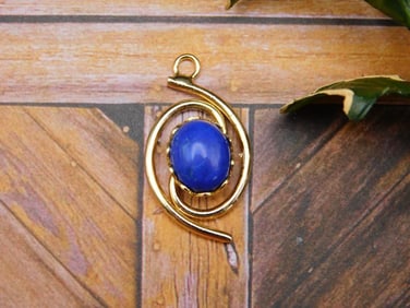 LAPIS STONE PENDANT ROCK STONE LAPIDARY SPECIMEN