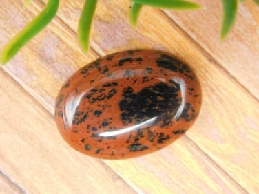 MAHOGANY OBSIDIAN CABOCHON ROCK STONE LAPIDARY SPECIMEN