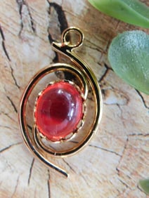 ABALONE PENDANT ROCK STONE LAPIDARY SPECIMEN