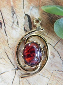 ABALONE PENDANT ROCK STONE LAPIDARY SPECIMEN