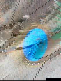 TURQUOISE PENDANT ROCK STONE LAPIDARY SPECIMEN