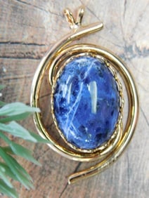 SODALITE PENDANT ROCK STONE LAPIDARY SPECIMEN