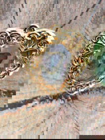 ABALONE HEART PENDANT ROCK STONE LAPIDARY SPECIMEN