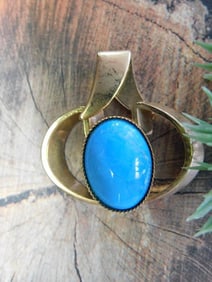 TURQUOISE PENDANT ROCK STONE LAPIDARY SPECIMEN